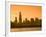 Lake Michigan and Skyline Including Sears Tower, Chicago, Illinois-Alan Copson-Framed Photographic Print