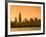 Lake Michigan and Skyline Including Sears Tower, Chicago, Illinois-Alan Copson-Framed Photographic Print