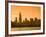 Lake Michigan and Skyline Including Sears Tower, Chicago, Illinois-Alan Copson-Framed Photographic Print