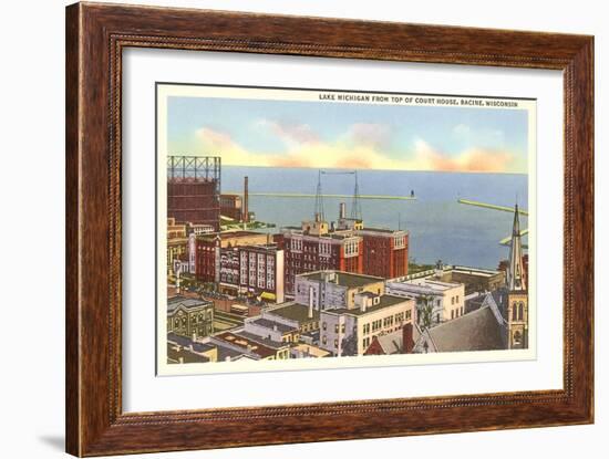 Lake Michigan from Racine, Wisconsin-null-Framed Art Print