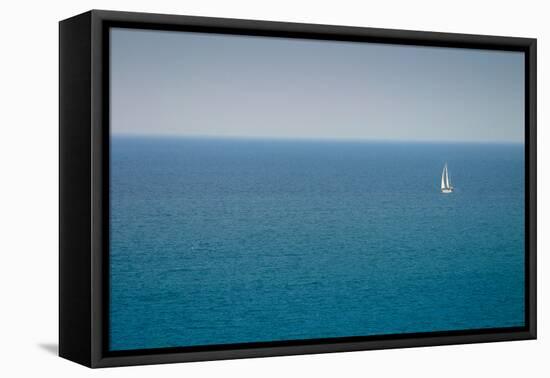 Lake michigan from the dunes of Indiana Dunes, Indiana, USA-Anna Miller-Framed Premier Image Canvas
