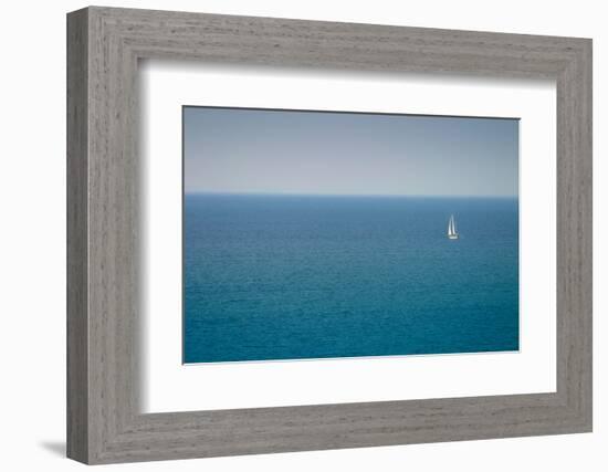 Lake michigan from the dunes of Indiana Dunes, Indiana, USA-Anna Miller-Framed Photographic Print