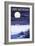 Lake Michigan - Full Moon Night Scene-Lantern Press-Framed Art Print