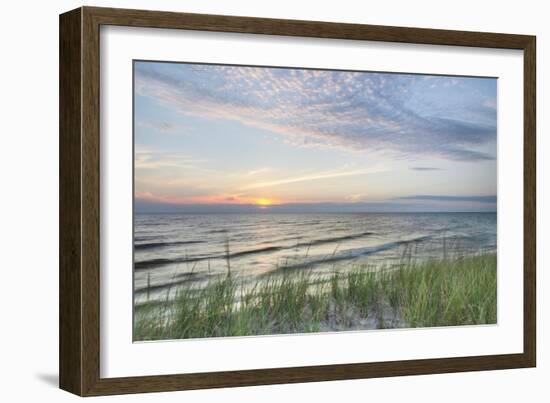 Lake Michigan Sunset III-Alan Majchrowicz-Framed Art Print