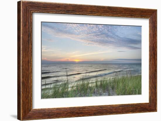 Lake Michigan Sunset III-Alan Majchrowicz-Framed Art Print