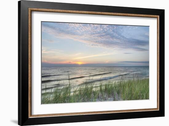 Lake Michigan Sunset III-Alan Majchrowicz-Framed Art Print