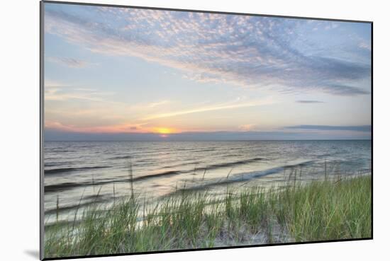 Lake Michigan Sunset III-Alan Majchrowicz-Mounted Art Print