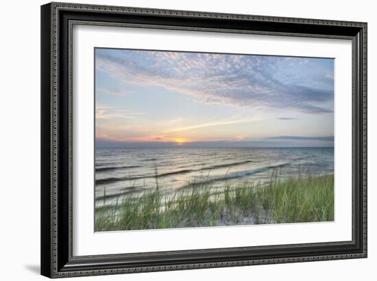 Lake Michigan Sunset III-Alan Majchrowicz-Framed Art Print