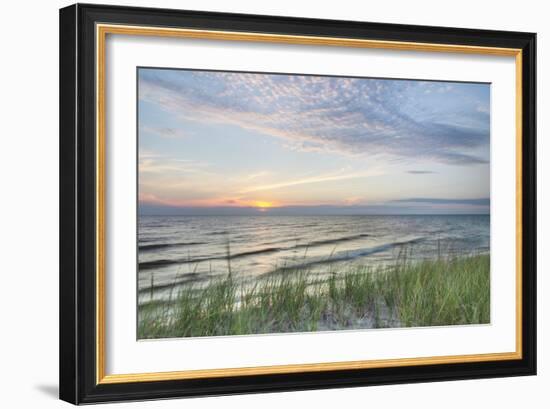 Lake Michigan Sunset III-Alan Majchrowicz-Framed Art Print