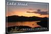 Lake Mohave, Nevada - Katherine's Landing-Lantern Press-Mounted Art Print