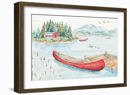 Lake Moments II-Daphne Brissonnet-Framed Art Print