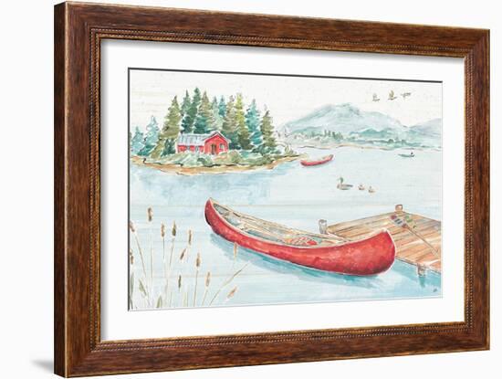 Lake Moments II-Daphne Brissonnet-Framed Art Print