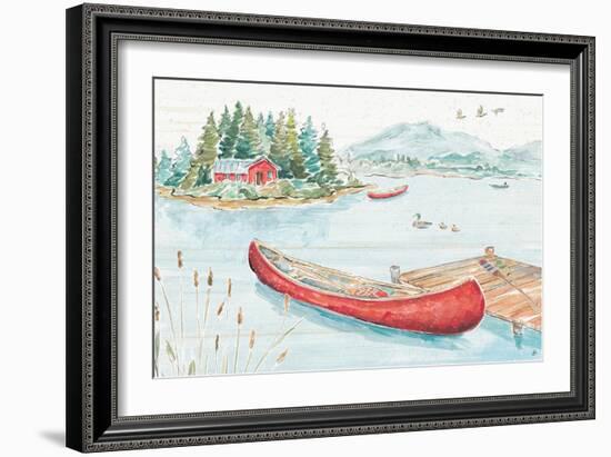 Lake Moments II-Daphne Brissonnet-Framed Art Print