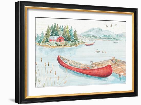 Lake Moments II-Daphne Brissonnet-Framed Art Print