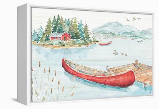 Lake Moments II-Daphne Brissonnet-Framed Stretched Canvas