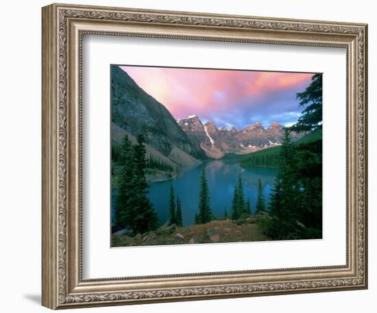 Lake Moraine at Dawn, Banff National Park, Alberta-Rob Tilley-Framed Photographic Print