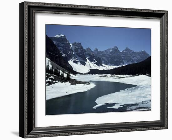 Lake Morraine, Banff National Park, Unesco World Heritage Site, Alberta, Rockies, Canada-Julian Pottage-Framed Photographic Print