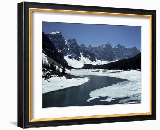 Lake Morraine, Banff National Park, Unesco World Heritage Site, Alberta, Rockies, Canada-Julian Pottage-Framed Photographic Print