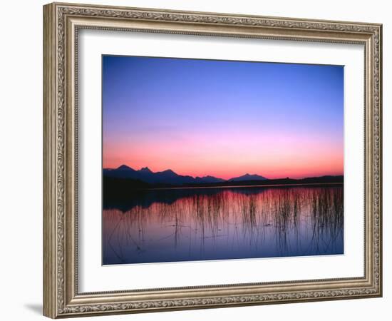 Lake, Mountains, Afterglow-Thonig-Framed Photographic Print