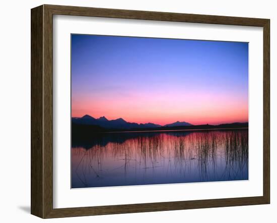 Lake, Mountains, Afterglow-Thonig-Framed Photographic Print