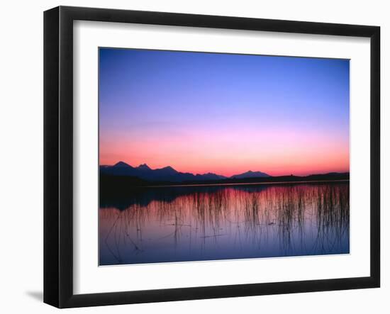 Lake, Mountains, Afterglow-Thonig-Framed Photographic Print