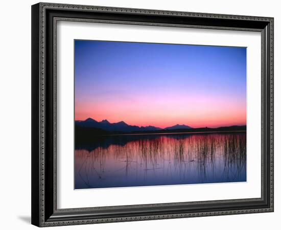 Lake, Mountains, Afterglow-Thonig-Framed Photographic Print