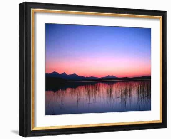 Lake, Mountains, Afterglow-Thonig-Framed Photographic Print