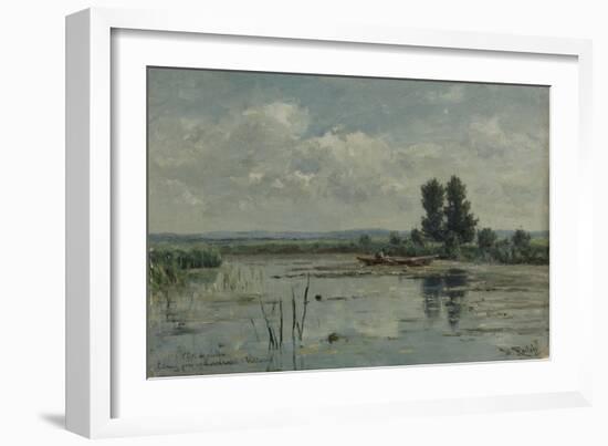 Lake Near Loosdrecht-Willem Roelofs-Framed Art Print