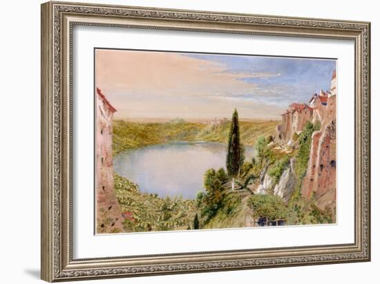 Lake Nemi, 1862-William Bell Scott-Framed Giclee Print