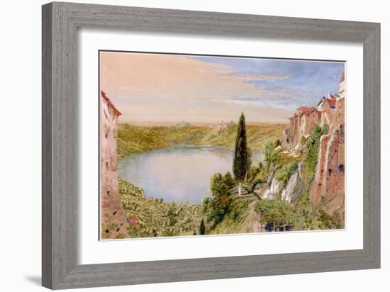 Lake Nemi, 1862-William Bell Scott-Framed Giclee Print