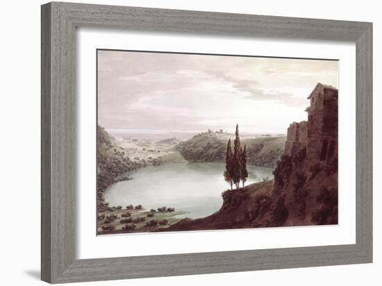 Lake Nemi, 18th Century-John Robert Cozens-Framed Giclee Print