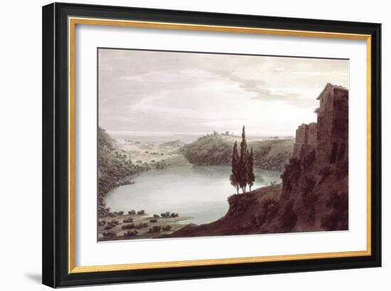 Lake Nemi, 18th Century-John Robert Cozens-Framed Giclee Print