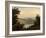 Lake Nemi, in the Background the City of Genzano, Late 18th-Early 19th Century-Pierre Henri de Valenciennes-Framed Giclee Print