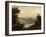 Lake Nemi, in the Background the City of Genzano, Late 18th-Early 19th Century-Pierre Henri de Valenciennes-Framed Giclee Print