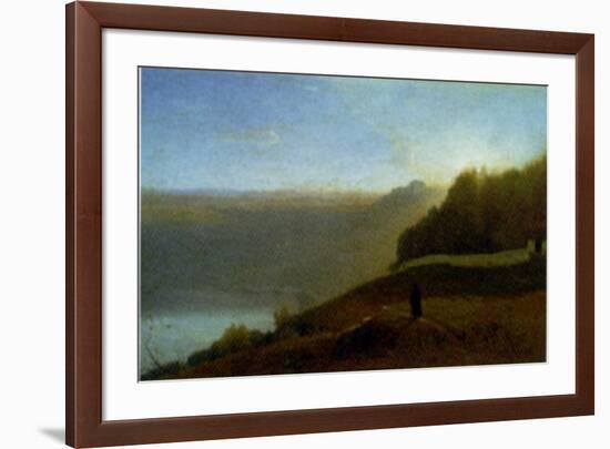 Lake Nemi-George Inness-Framed Art Print