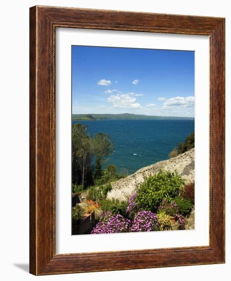 Lake of Bolsena, View from Capodimonte, Viterbo, Lazio, Italy, Europe-Tondini Nico-Framed Photographic Print