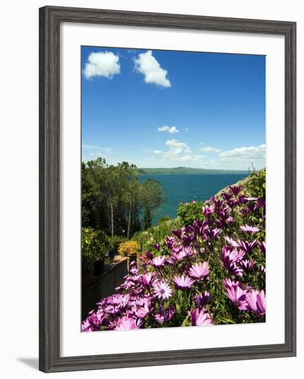 Lake of Bolsena, View from Capodimonte, Viterbo, Lazio, Italy, Europe-Tondini Nico-Framed Photographic Print