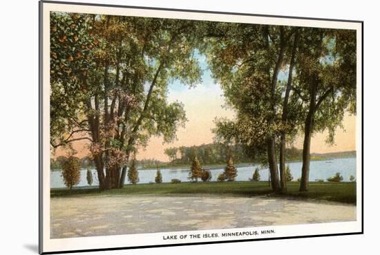 Lake of Isles, Minneapolis, Minnesota-null-Mounted Art Print