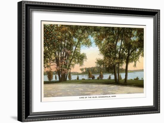Lake of Isles, Minneapolis, Minnesota-null-Framed Art Print