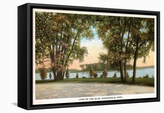Lake of Isles, Minneapolis, Minnesota-null-Framed Stretched Canvas