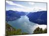 Lake of Lugano, Lugano, Canton Tessin, Switzerland, Europe-Angelo Cavalli-Mounted Photographic Print