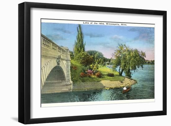 Lake of the Isles, Minneapolis, Minnesota-null-Framed Art Print