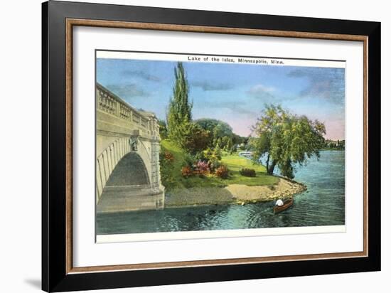 Lake of the Isles, Minneapolis, Minnesota-null-Framed Art Print