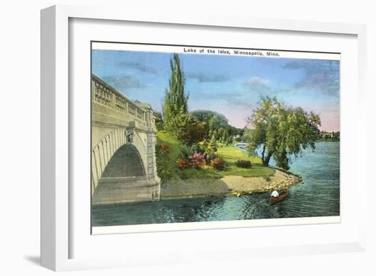 Lake of the Isles, Minneapolis, Minnesota-null-Framed Art Print