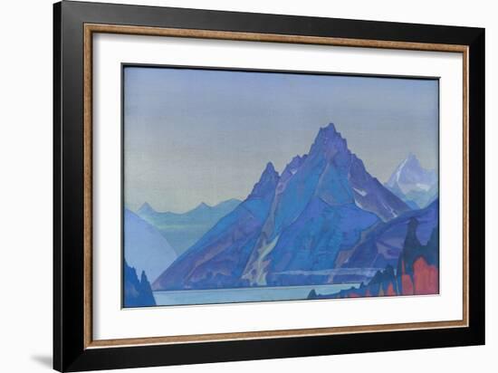 Lake of the Nagas, 1932 (Tempera on Canvas)-Nicholas Roerich-Framed Giclee Print