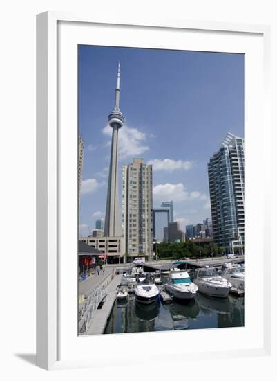 Lake Ontario City Skyline View from Marina, Toronto, Ontario, Canada-Cindy Miller Hopkins-Framed Photographic Print