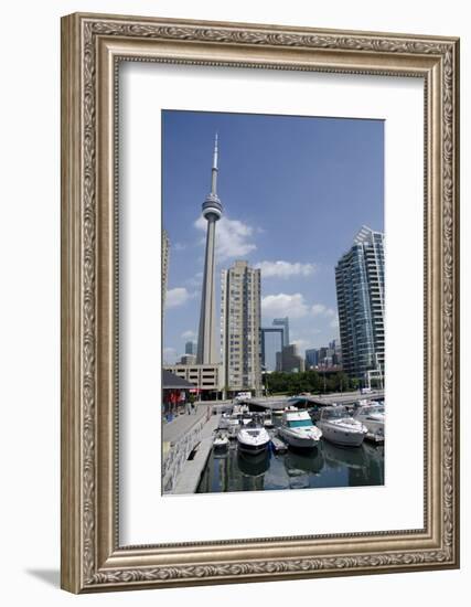 Lake Ontario City Skyline View from Marina, Toronto, Ontario, Canada-Cindy Miller Hopkins-Framed Photographic Print