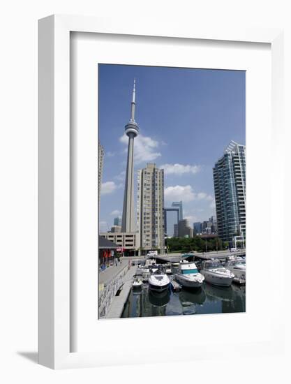 Lake Ontario City Skyline View from Marina, Toronto, Ontario, Canada-Cindy Miller Hopkins-Framed Photographic Print