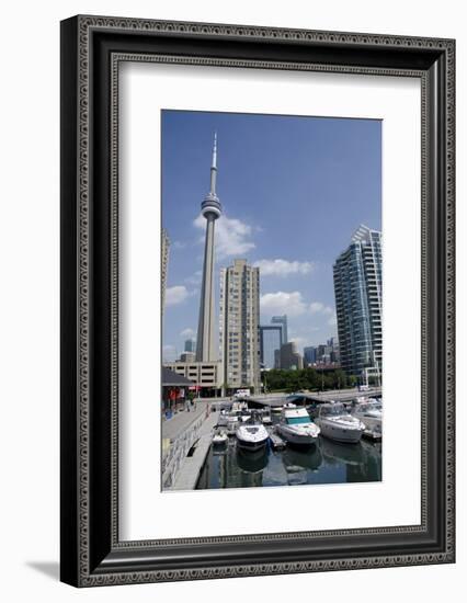 Lake Ontario City Skyline View from Marina, Toronto, Ontario, Canada-Cindy Miller Hopkins-Framed Photographic Print