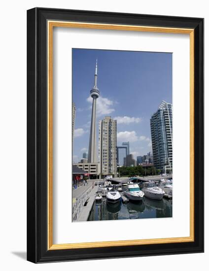 Lake Ontario City Skyline View from Marina, Toronto, Ontario, Canada-Cindy Miller Hopkins-Framed Photographic Print